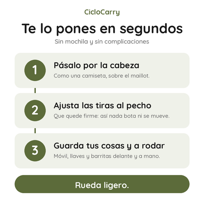 Te lo pones en segundos